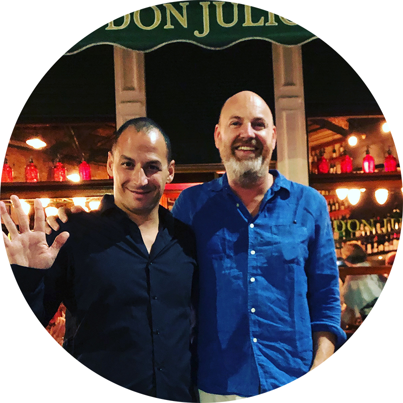 Niclas och Pablo Rivero, founder and owner of Don Julio Parrilla.